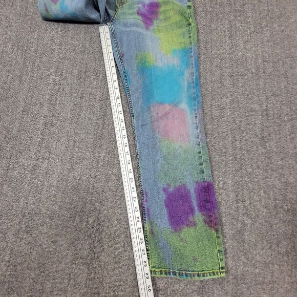 Denizen From Levis Jeans Mens 32x29* Blue 231 Athletic Fit Stretch Denim Tie Dye - Picture 5 of 12